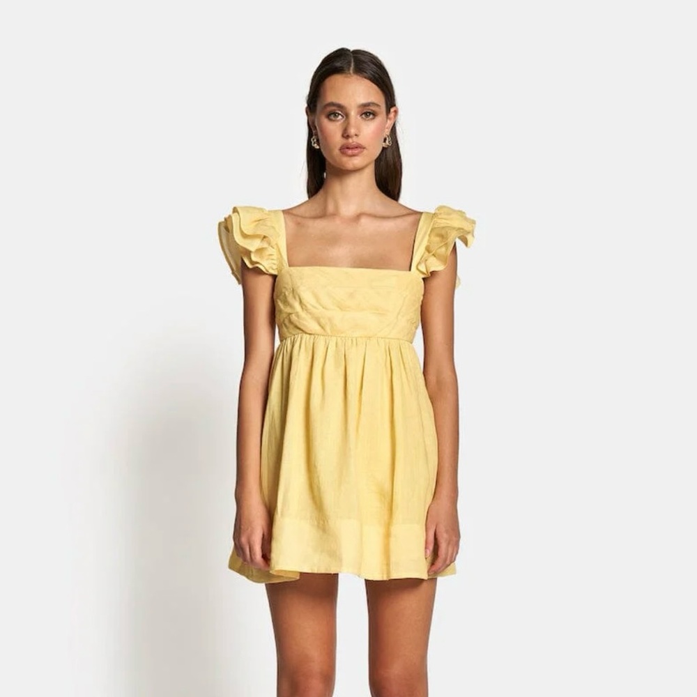Baby doll minidress - yellow